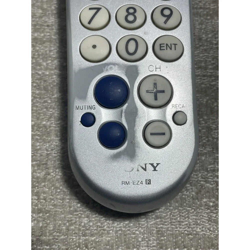 Sony RM-EZ4 Silver Big Button Universal TV/Cable Remote Control WORKS